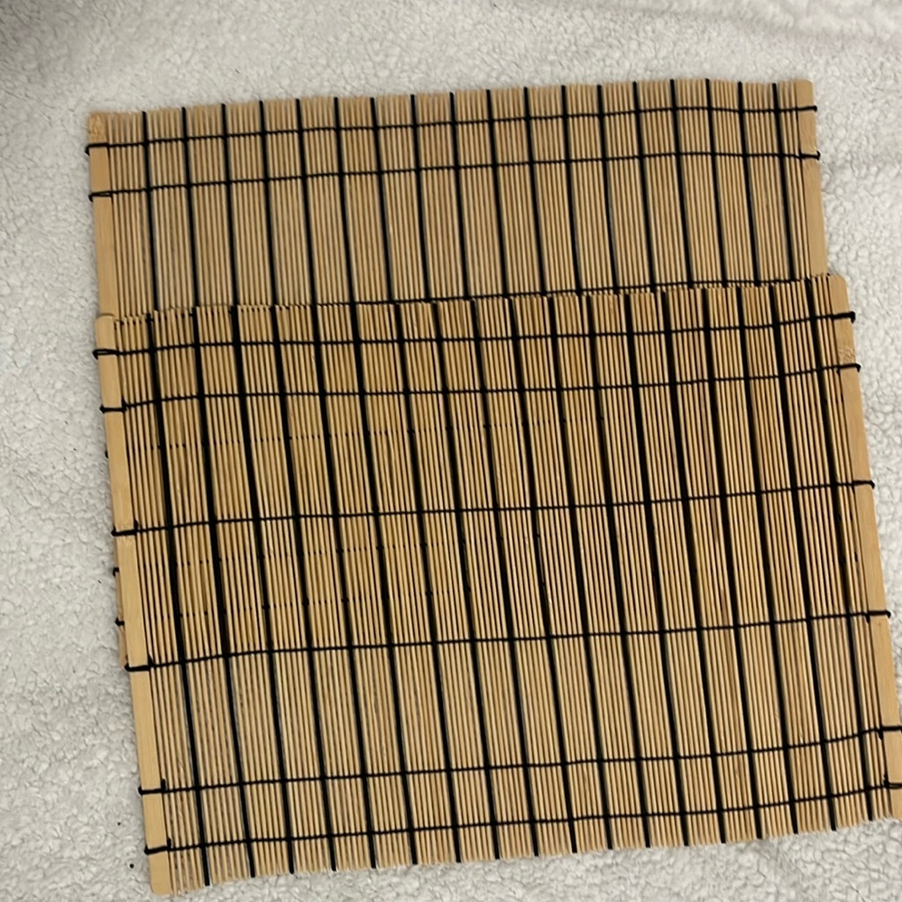 Bamboo Wooden placemats 2 piece set